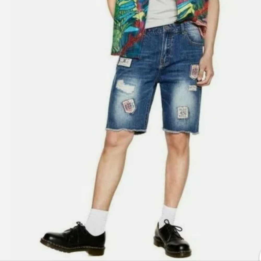 126. NWT Desigual Men's Denim Elliot Shorts Size 28